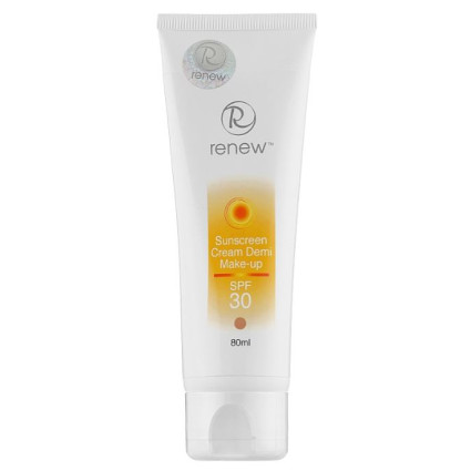 Солнцезащитный тональный крем-антиоксидант SPF-30 Renew Whitening Sunscreen cream SPF-30 Make-UP